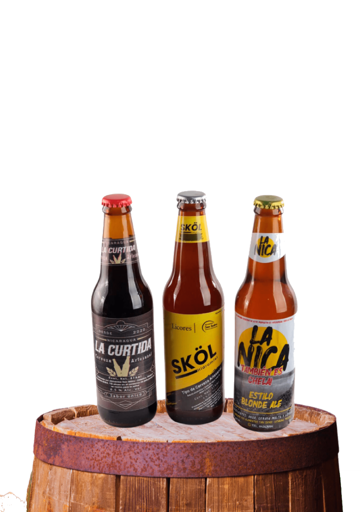 Cervezas artesanales de Alimento San Isidro Nicaragua