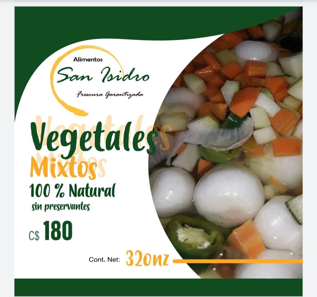 Vegetales mixtos alimentos san isidro Nicaragua