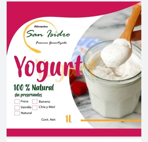 Yogurt Alimento San Isidro Nicaragua